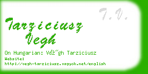 tarziciusz vegh business card